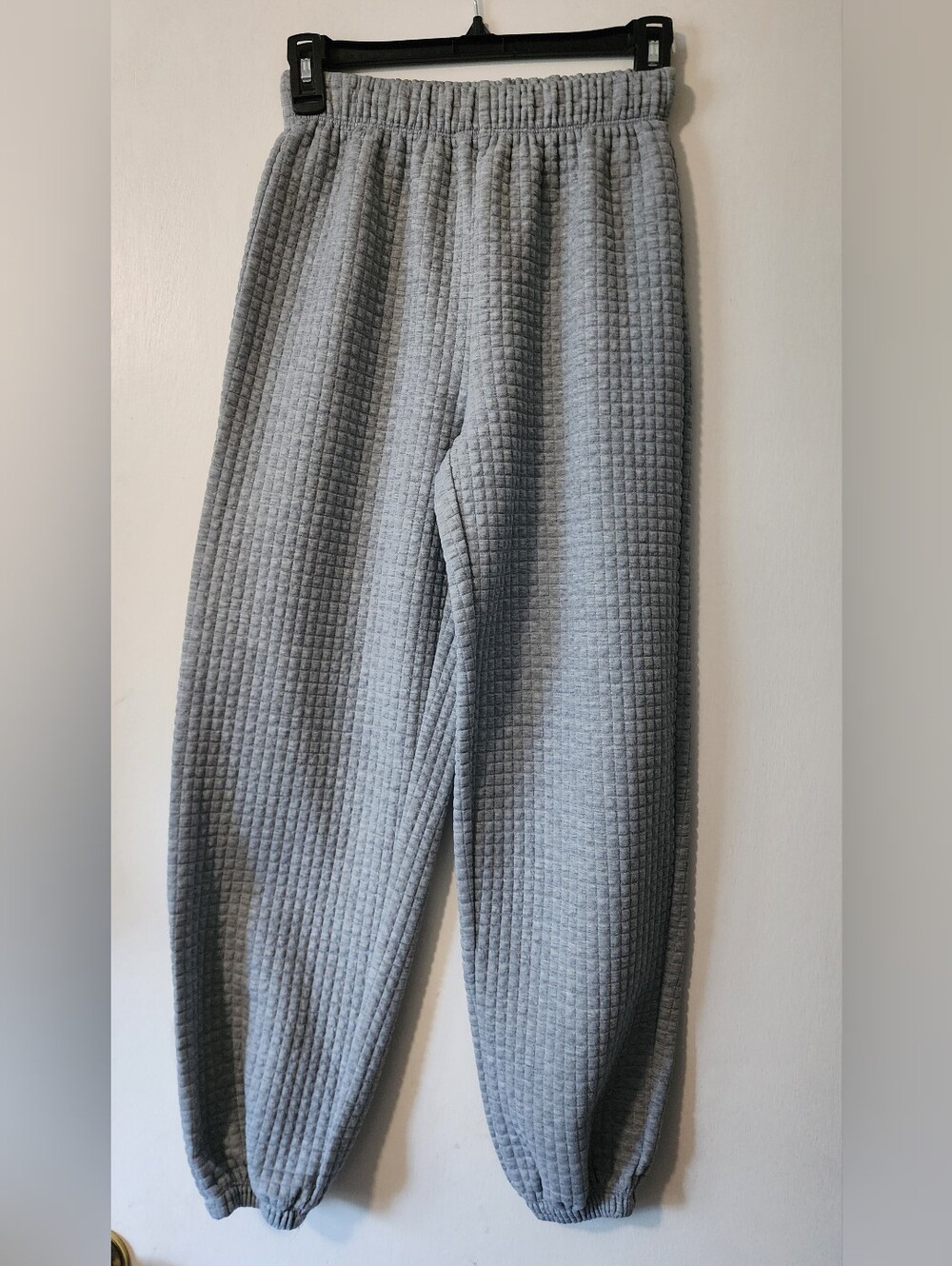 Princess Polly Womens Gray Waffle Knit Textured Jogger Sweat Pants XS Size 2